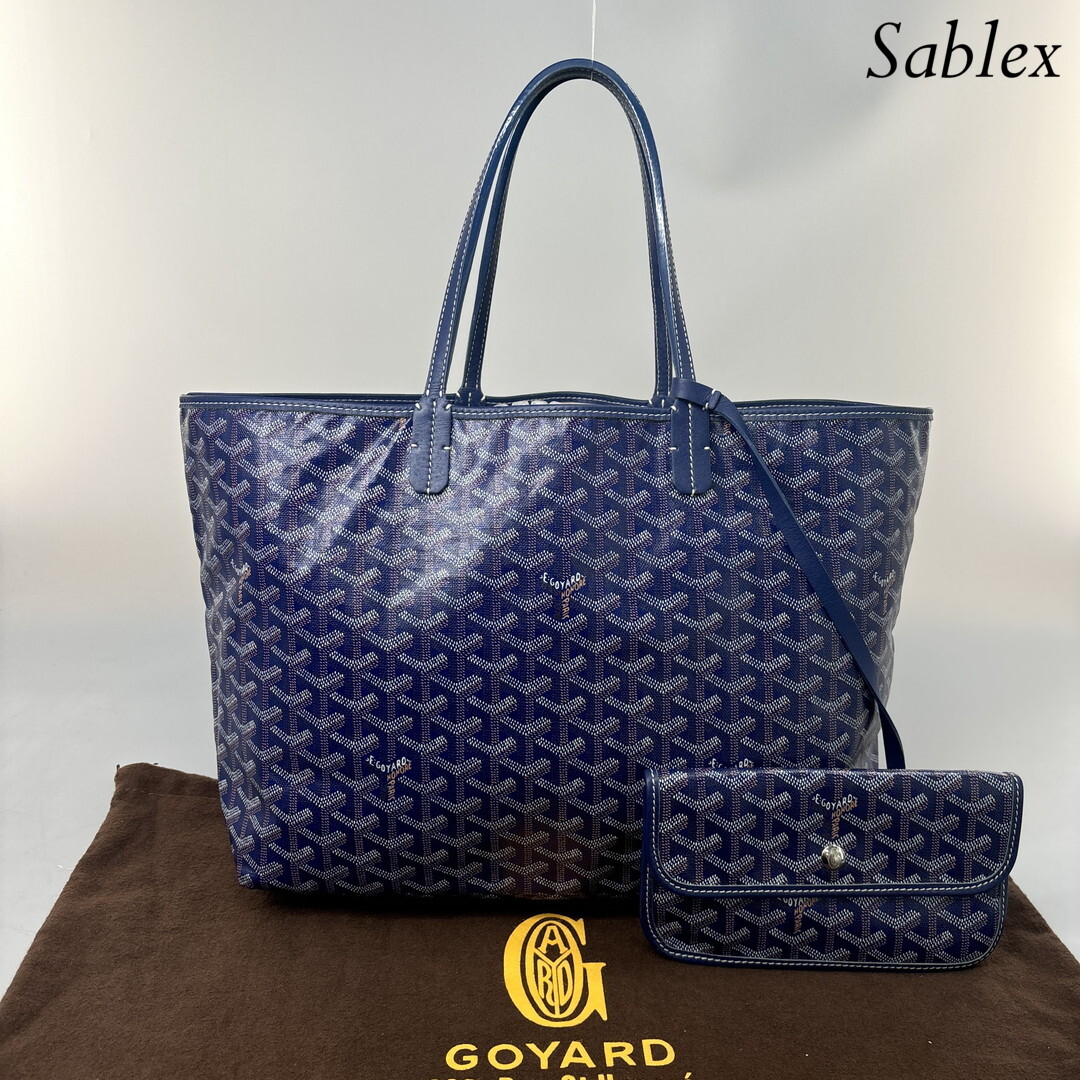 新品同様】GOYARD ゴヤール サンルイPM ポーチ付き ハンドバッグ 新品同様】GOYARD ゴヤール サンルイPM ポーチ付き ハンドバッグ
