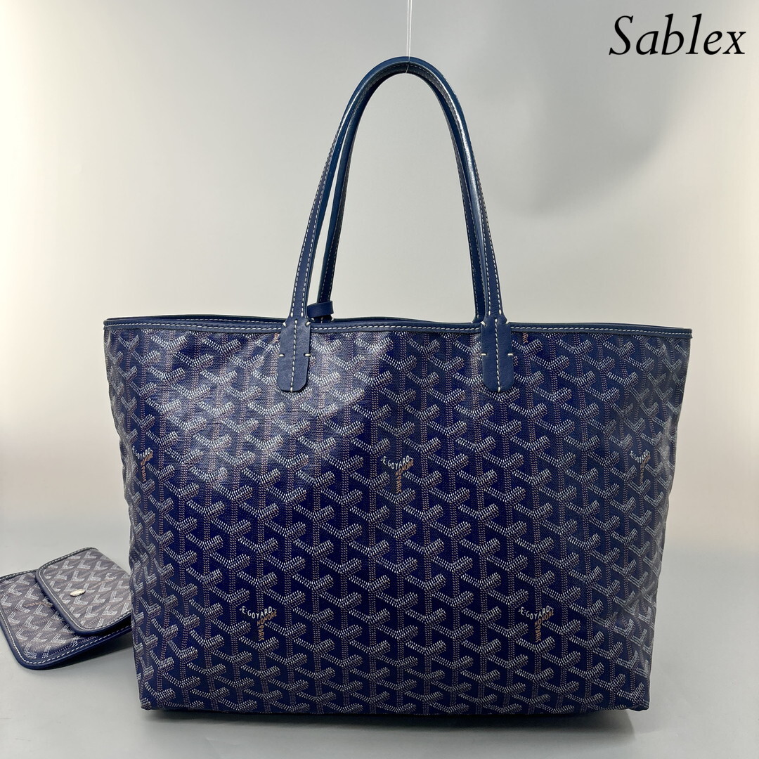 新品同様】GOYARD ゴヤール サンルイPM ポーチ付き ハンドバッグ 新品同様】GOYARD ゴヤール サンルイPM ポーチ付き ハンドバッグ