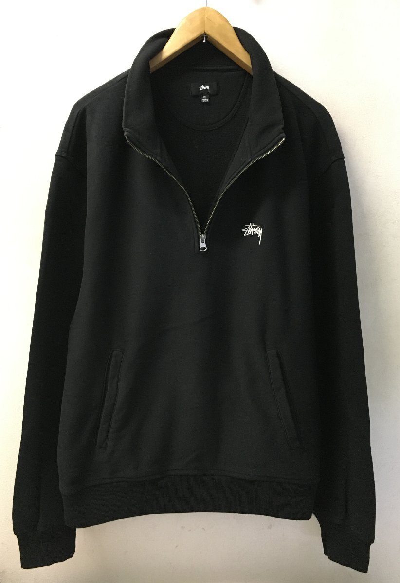 ◇国内正規 stussy ステューシー 21ss ロゴ刺繍 ハーフジップ ◇国内正規 stussy ステューシー 21ss ロゴ刺繍 ハーフジップ