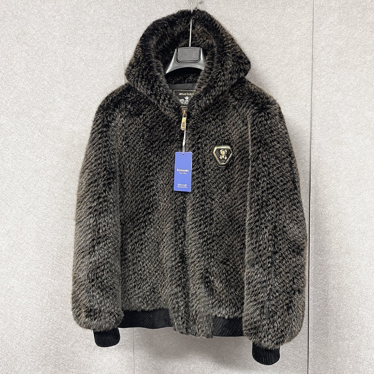 豪華ミンク/カシミヤ混・毛皮ファーコート 定価5万◇Emmauela 豪華ミンク/カシミヤ混・毛皮ファーコート 定価5万◇Emmauela