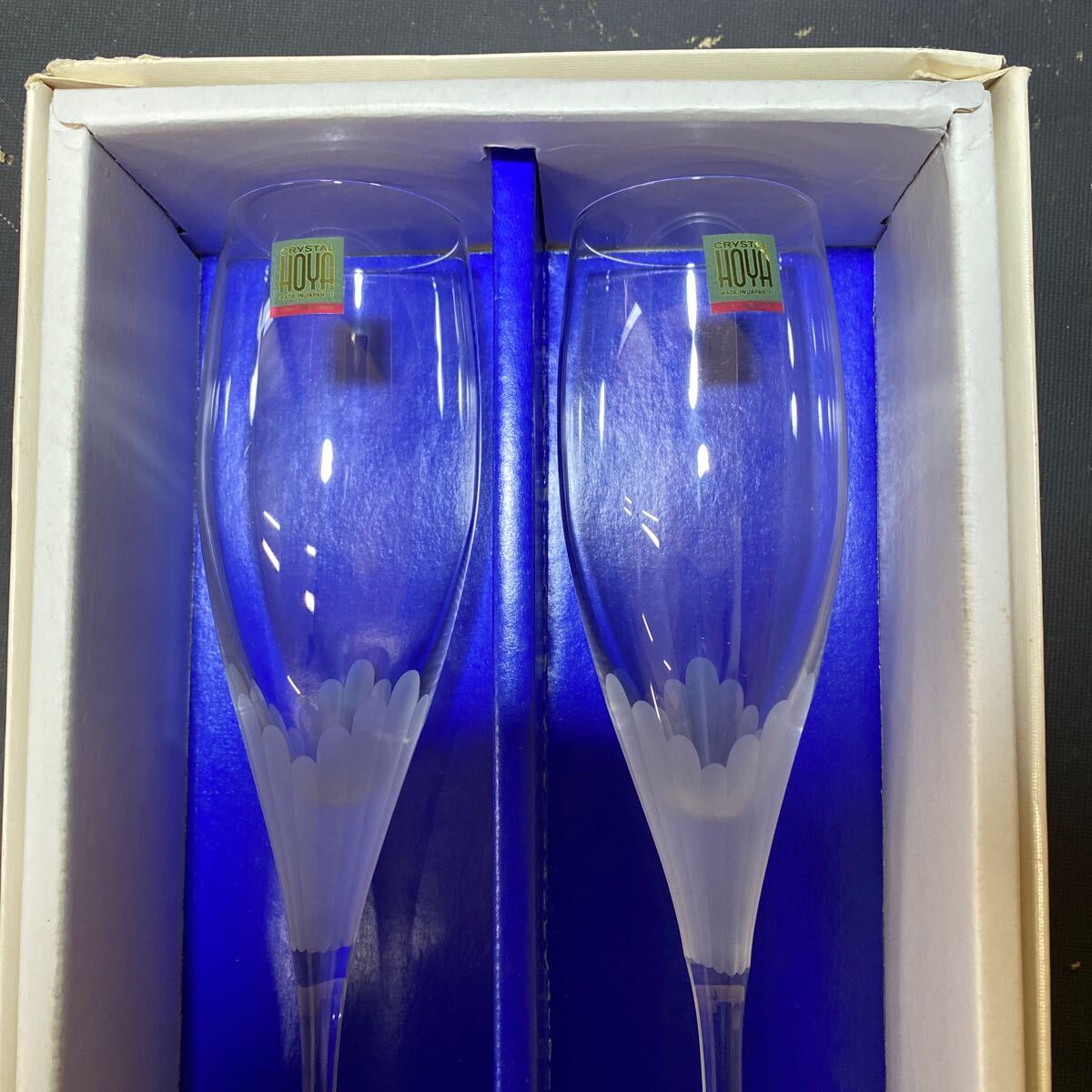 N 5442 新品未使用品 [ HOYA CRYSTAL シャンパングラス ペア N 5442 新品未使用品 [ HOYA CRYSTAL シャンパングラス ペア