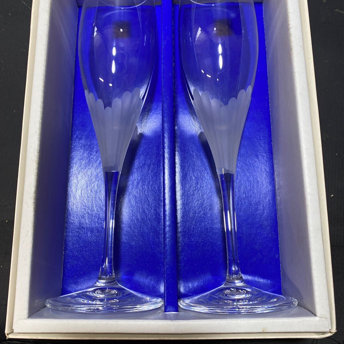 N 5442 新品未使用品 [ HOYA CRYSTAL シャンパングラス ペア N 5442 新品未使用品 [ HOYA CRYSTAL シャンパングラス ペア