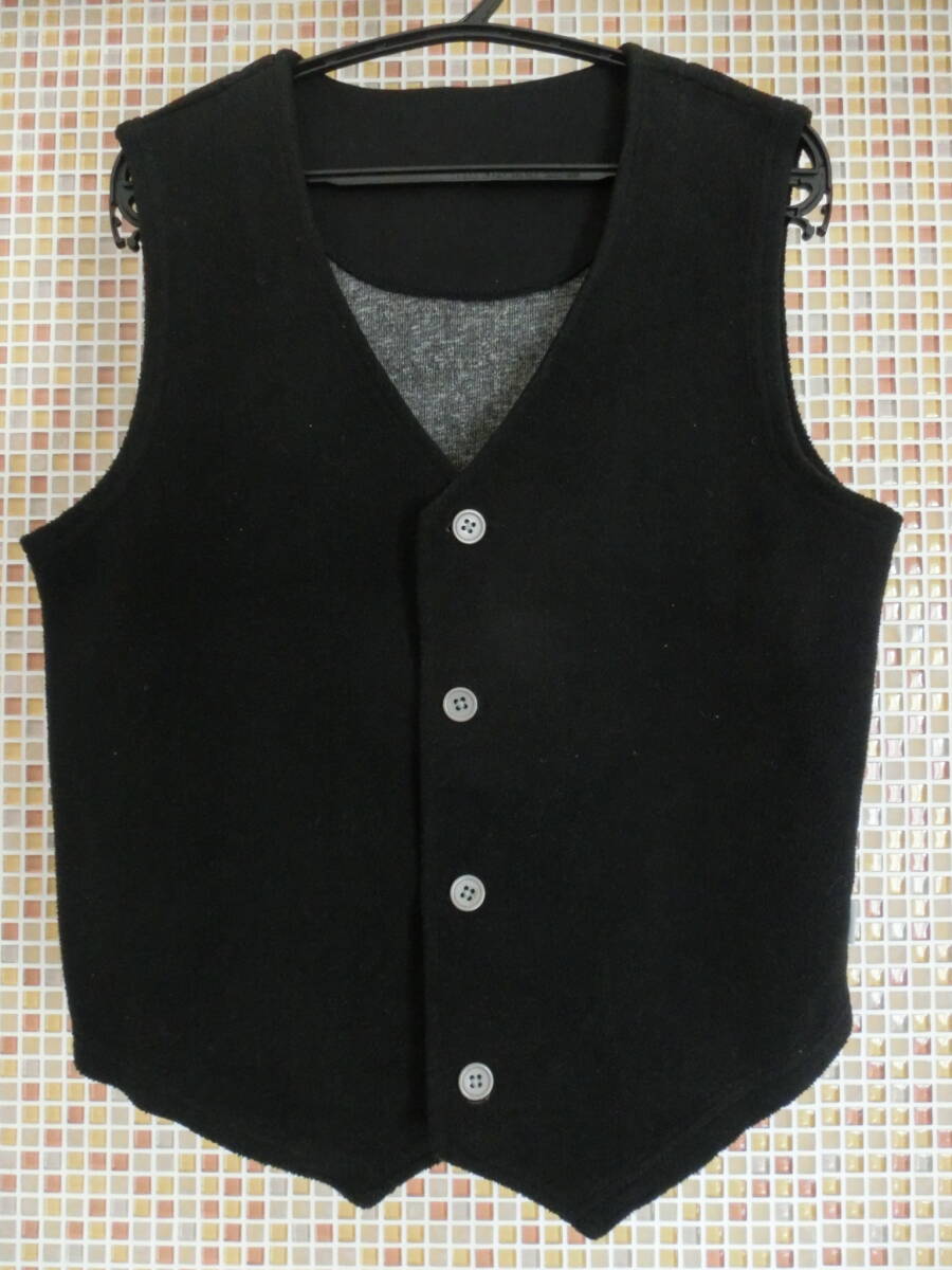 ★used　千趣會　ベスト　140　黒　美品　クリックポスト発送
