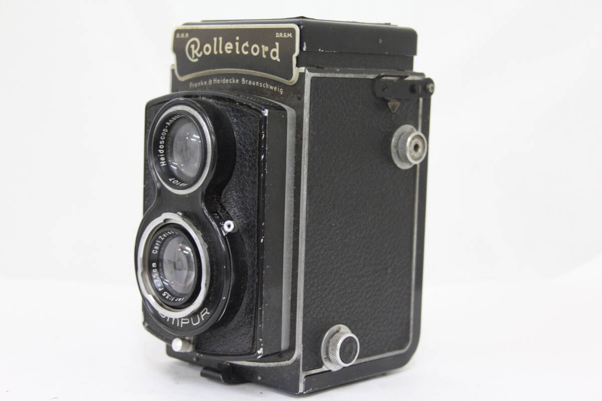 【訳あり品】 Rolleicoed Carl Zeiss Jena Triotar 7.5cm F3.5 二眼カメラ M4819_画像1