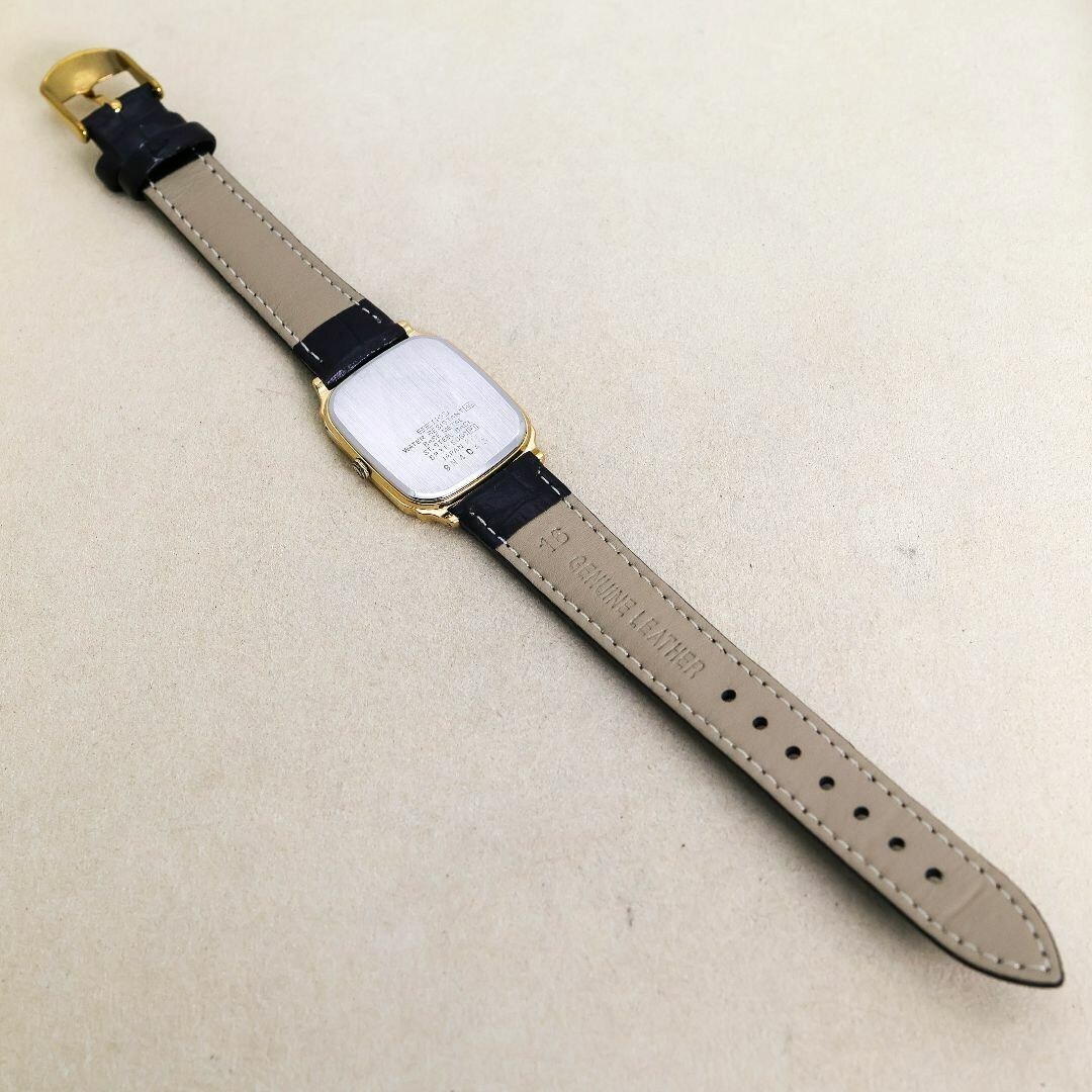稼働 SEIKO 腕時計 ゴールド文字盤 新品レザーベルト クォーツ 1167 稼働 SEIKO 腕時計 ゴールド文字盤 新品レザーベルト クォーツ