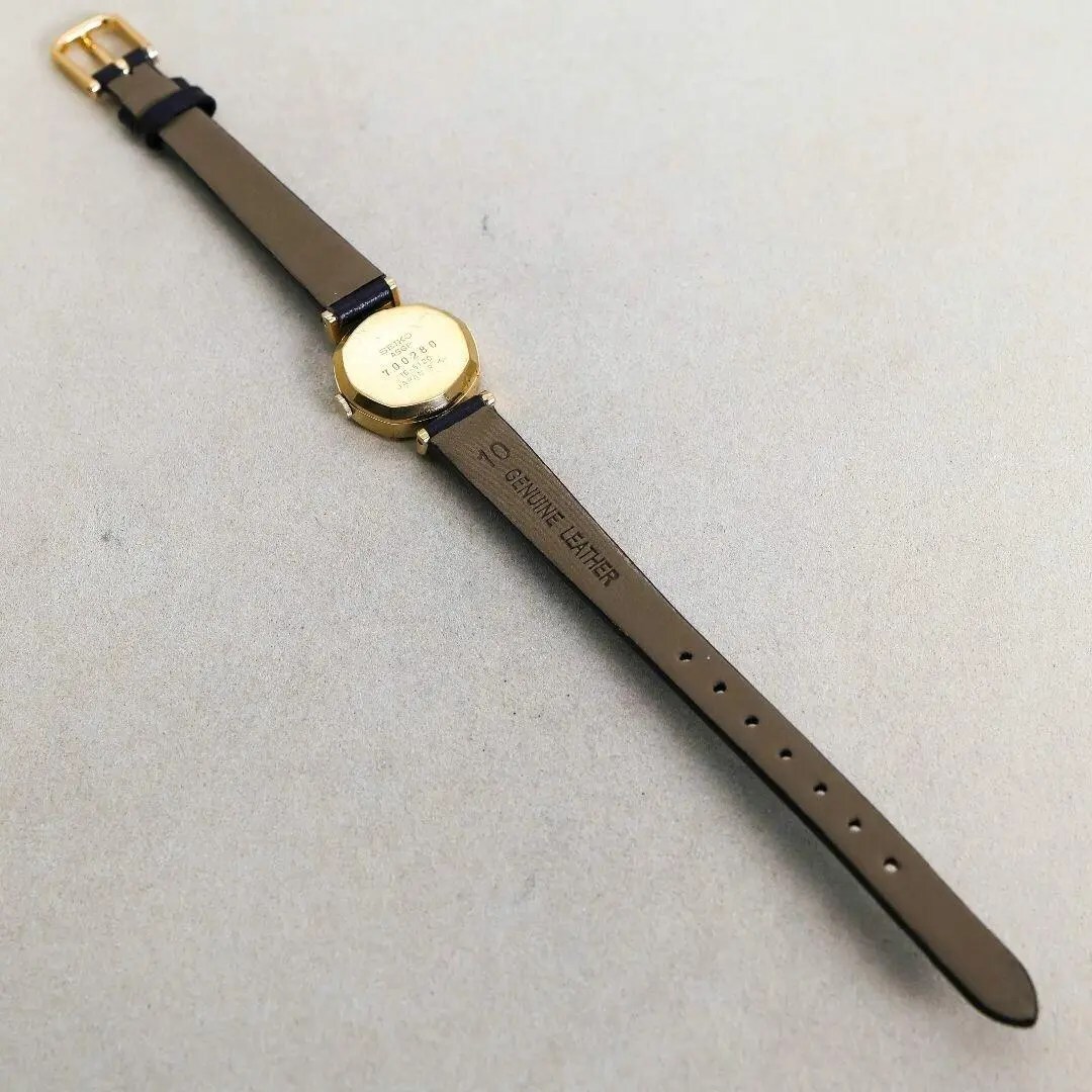 稼働 SEIKO 腕時計 アンティーク レザー ASGP 旧クォーツマーク 稼働 SEIKO 腕時計 アンティーク レザー ASGP 旧クォーツマーク