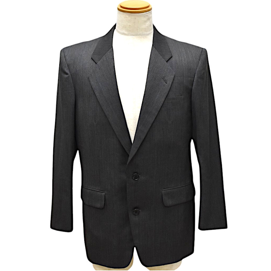 ディオール テーラードジャケット ムッシュ ストライプ へリンボーン サイドベンツ メンズ グレー Christian Dior MONSIEUR
