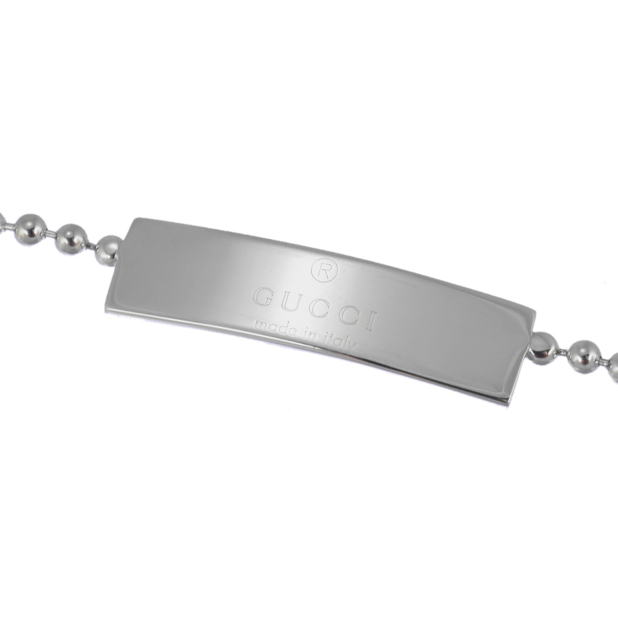  как новый Gucci tray do Mark короткое колье колье sterling серебряный 925 мяч цепь ювелирные изделия GUCCI