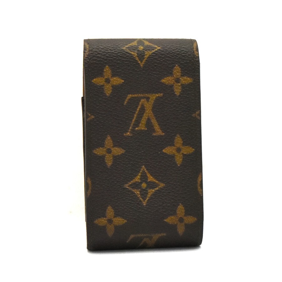 ルイヴィトン シガレットケース エテュイ シガレット モノグラム M63024 キャンバス×レザー ユニセックス ブラウン LOUIS VUITTON