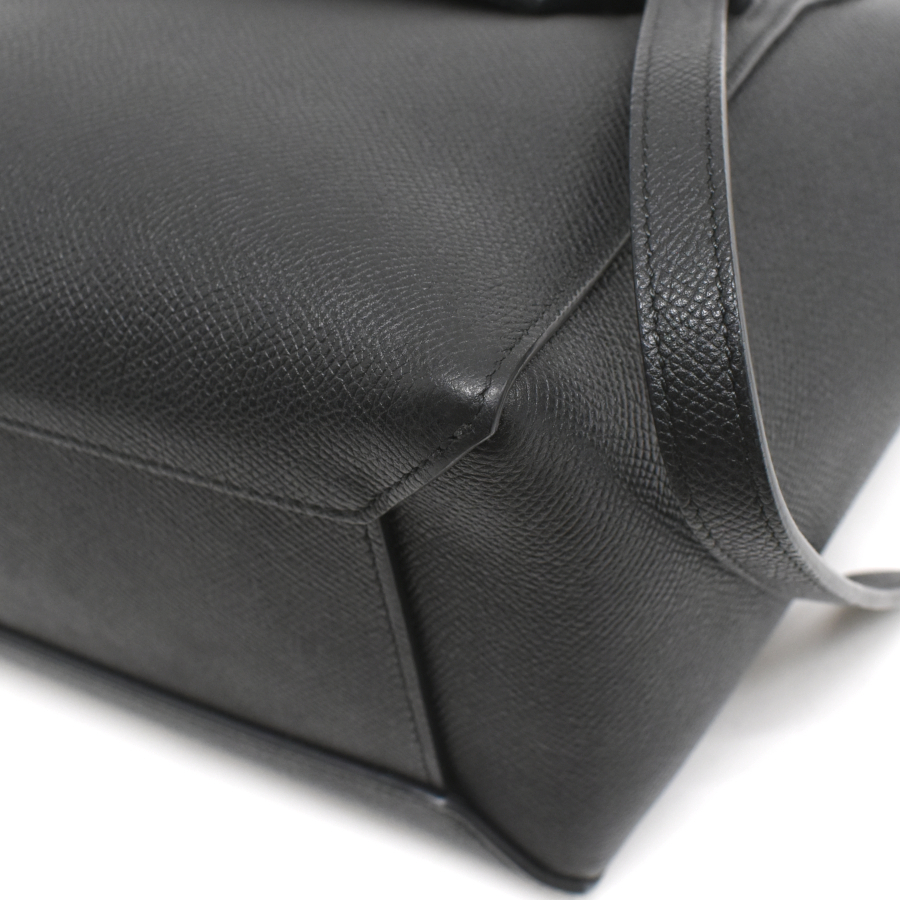 セリーヌ マイクロ ベルトバッグ 2way ハンドバッグ レザー ブラック CELINE