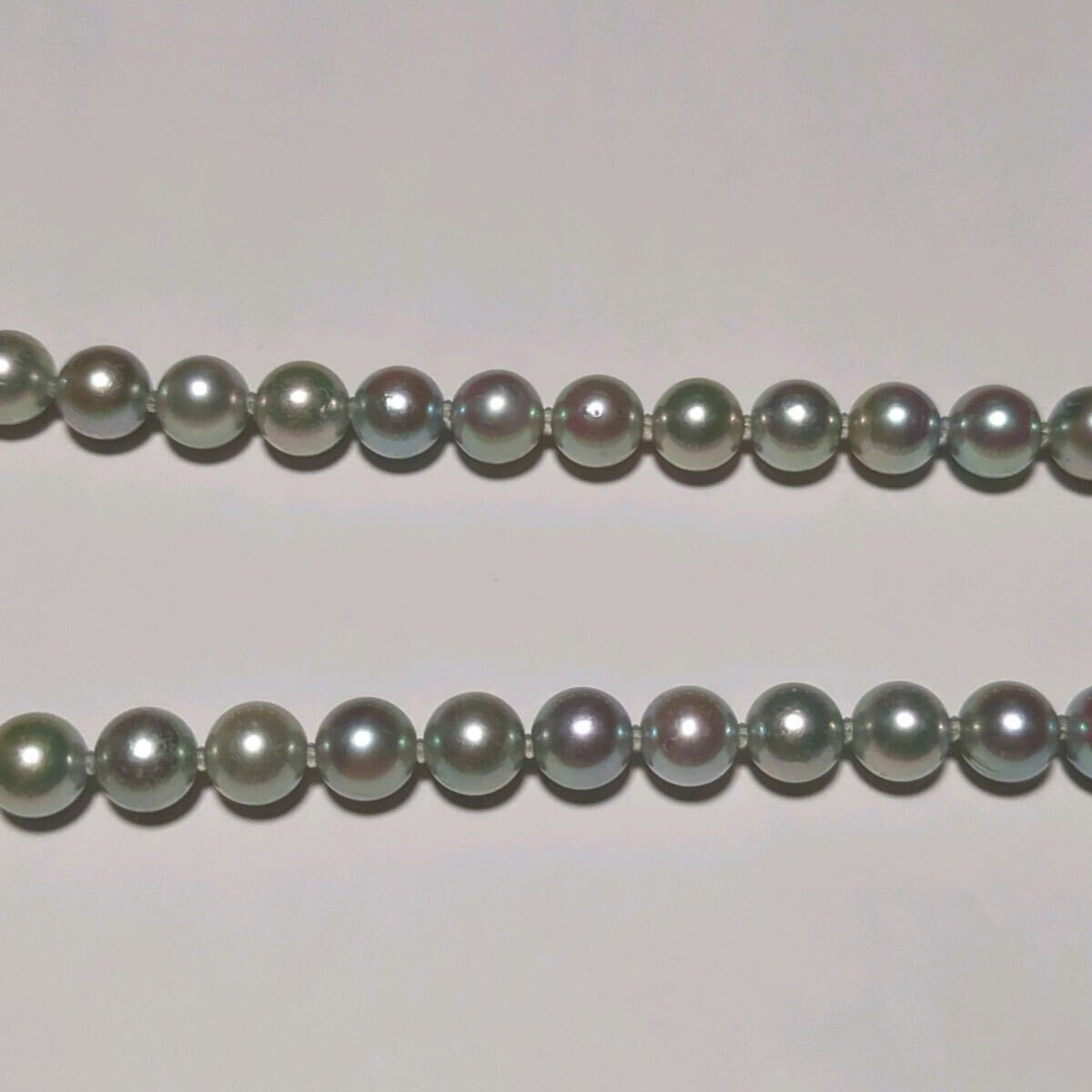 アコヤ真珠】7.5-8.0mm 44cm ブルーグレー ネックレス 本真珠 アコヤ真珠】7.5-8.0mm 44cm ブルーグレー ネックレス 本真珠