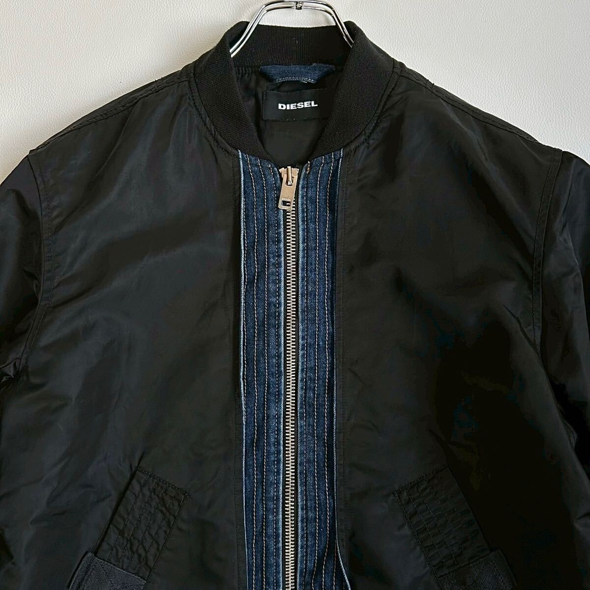 極美品/XL/デニム切替/近年モデル◎DIESEL MA-1 ボンバー 極美品/XL/デニム切替/近年モデル◎DIESEL MA-1 ボンバー