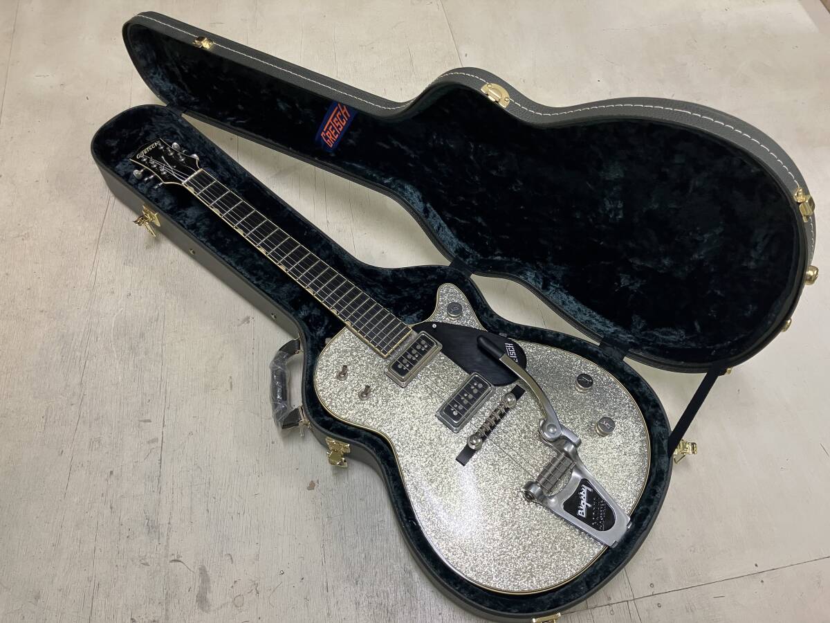 ２０１７年制GRETSCH６１２９Tー５９vintage select silver jet TV JONES TーARMOND PU グレッチシルバージェット