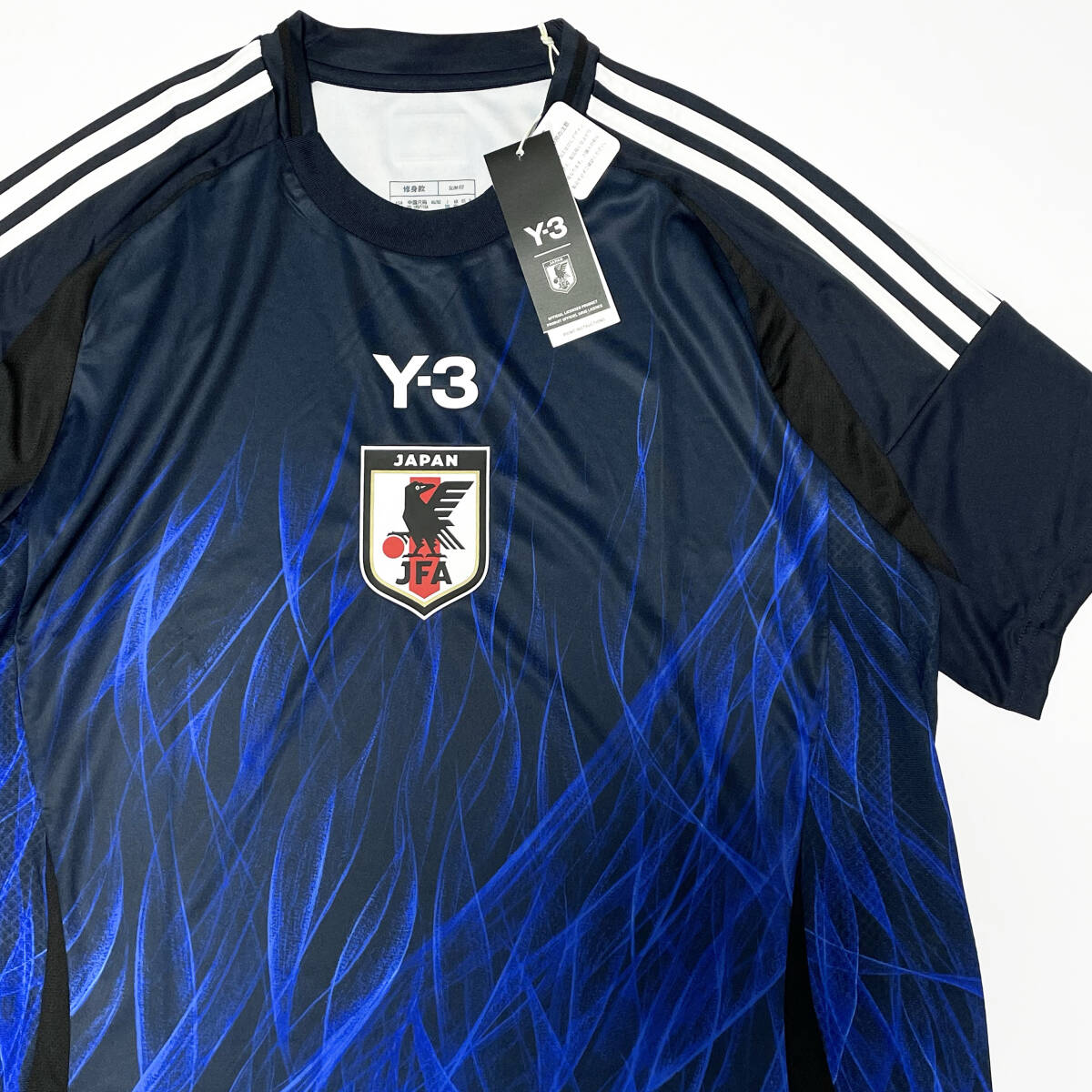 新品3XLサッカー日本代表2024ホーム レプリカ ユニフォームadidas×Y-3コラボFIREゲームシャツYOHJI YAMAMOTO山本耀司XXXLアディダス24SS青