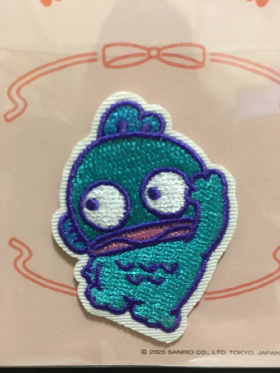 SANRIO/サンリオ ワッペン☆彡 ハンギョドン ポーズ☆ 刺繍 シール アップリケ 新品未開封品 HANGYODON_画像5