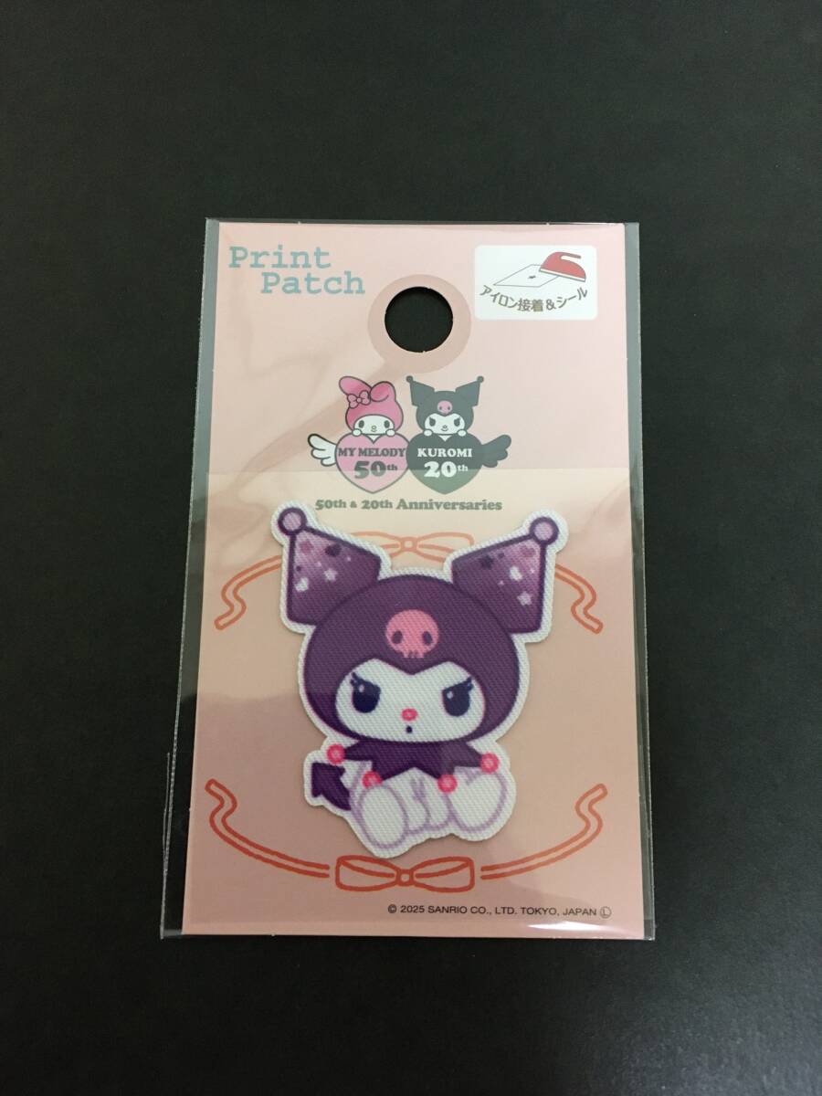 SANRIO/サンリオ　プリントワッペン☆彡　クロミ☆　KUROMI２０th　シール　アップリケ　新品未開封品　KUROMI_画像6