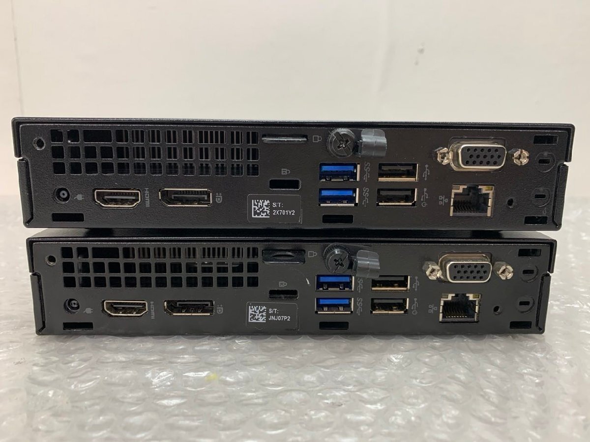 ジャンク【DELL】OPTIPLEX 3060 Micro 2台セット Core i7-8700T