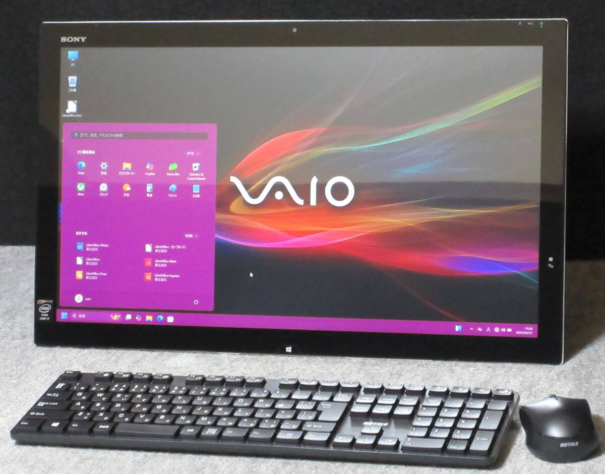 ◆送料無料/Win11/快速Corei7-4500U＆爆速SSD512GB/快適12GB増/タッチパネル21.5型ワイド/新品ワイヤレスKB＆MU/Wi-fi/WebCam/Office/SVT21