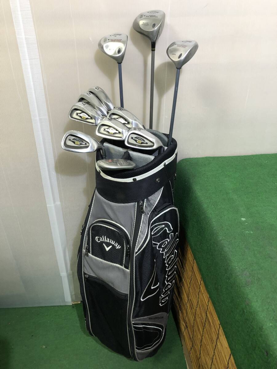 送料無料/おてがる配送☆ゴルフクラブセット☆Callaway キャロウェイ 11本組〔5020〕※使用感あり