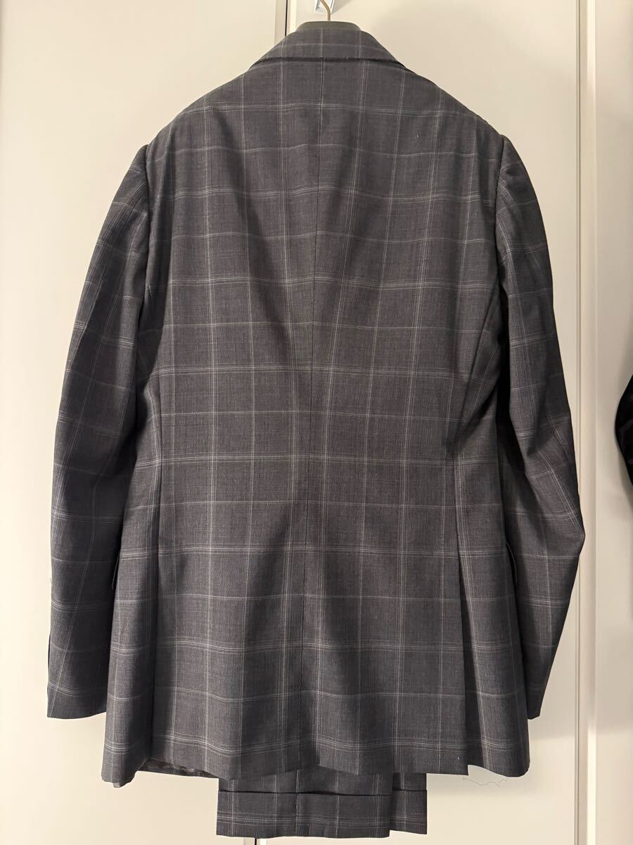 美品 グッチ GUCCI グレー チェック 2B スーツ 44｜Yahoo!フリマ