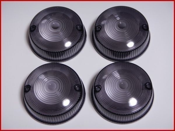 送料込み ZⅠ/ZⅡ ウインカーレンズ ブラック スモーク(4個セット)●Z1/Z2/750RS/750SS/W1/Z650/ドレミ/PMC