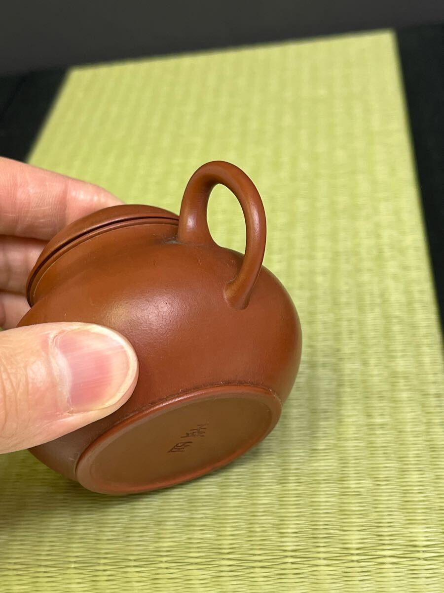 紫砂壺 在銘 孟臣 水平壺 朱泥 急須 茶壺 中国古玩 唐物 煎茶 紫砂壺 在銘 孟臣 水平壺 朱泥 急須 茶壺 中国古玩 唐物 煎茶