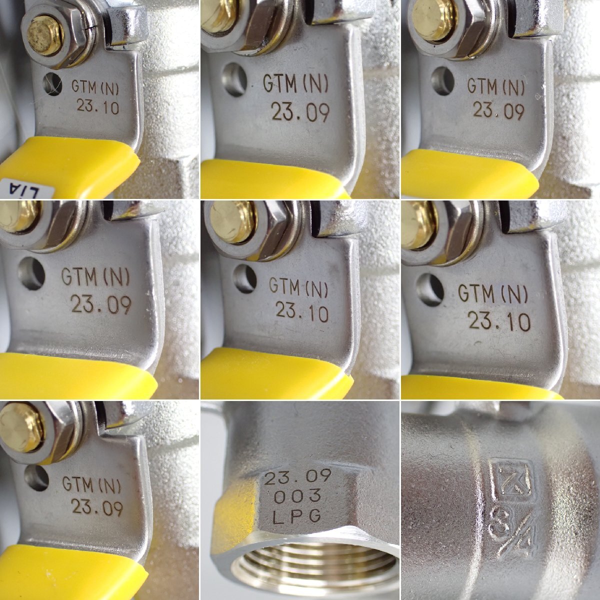 ☆未使用 KITZ/キッツ LPガス用 黄銅製 ボールガス栓 7個セット ☆未使用 KITZ/キッツ LPガス用 黄銅製 ボールガス栓 7個セット