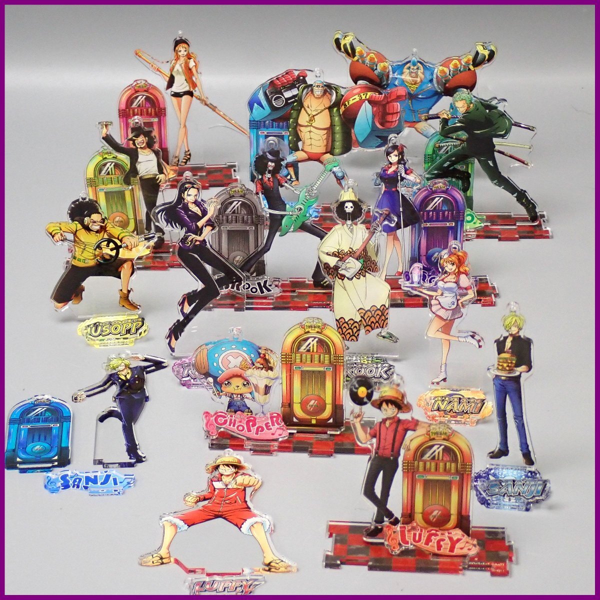 ☆ONE PIECE/ワンピース アクリルスタンド 16点セット/ルフィ ☆ONE PIECE/ワンピース アクリルスタンド 16点セット/ルフィ