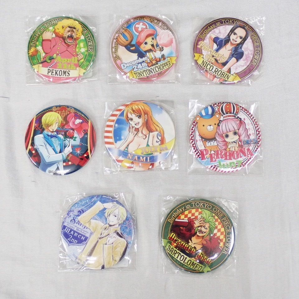 ☆未開封&美品 東京ワンピースタワー バースデイ 缶バッジ 21個 ☆未開封&美品 東京ワンピースタワー バースデイ 缶バッジ 21個