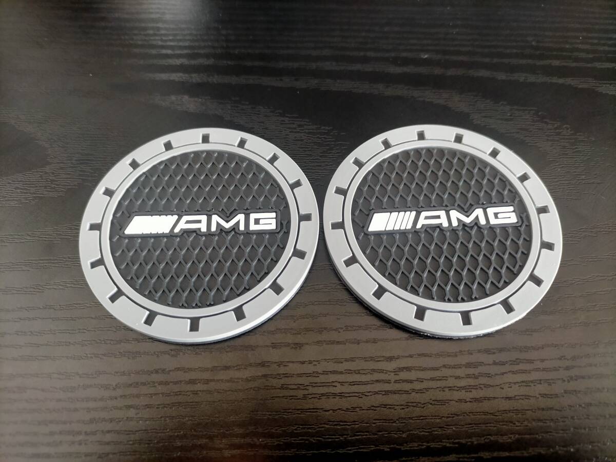  кошка pohs бесплатная доставка Mercedes Benz AMG держатель для напитков Coaster 2 шт. комплект эмблема W202W203W205W211W212W213W214W218W220W221W222W463