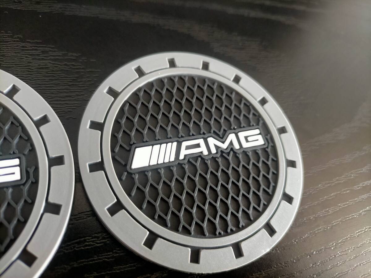  кошка pohs бесплатная доставка Mercedes Benz AMG держатель для напитков Coaster 2 шт. комплект эмблема W202W203W205W211W212W213W214W218W220W221W222W463