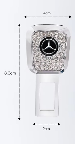 2 шт. комплект бесплатная доставка Mercedes Benz ремень безопасности удлинение пряжка стразы эмблема W245W246W204W221W166W176W203W245W246AMGw463
