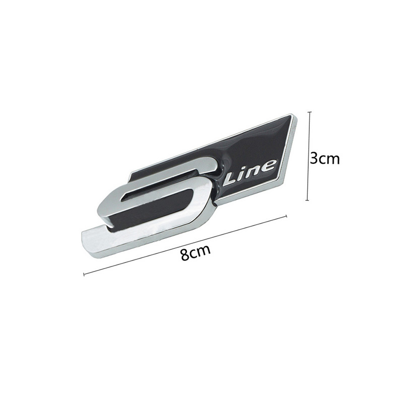 AUDIアウディ S-Line sline エンブレムRS A1 A3 A4 B5 B6 B7 B8 A5 C5 A6 C6 c7 A7 A8 A1 V8 Q3 Q5 Q7 SQ5