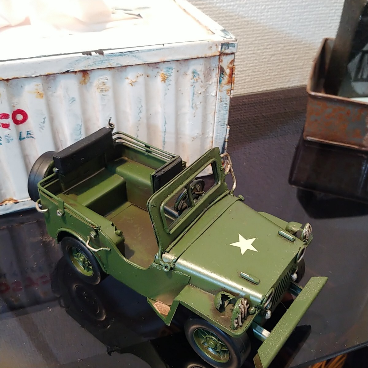 [S размер ] american смешанные товары american classic US Army Jeep милитари Vintage машина античный retro интерьер магазин 
