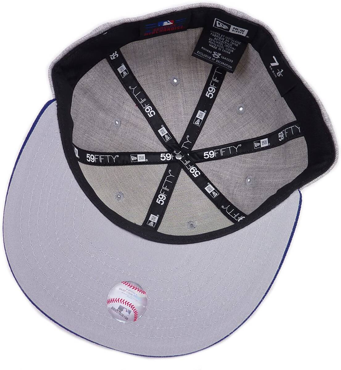 [並行輸入品] New Era ニューエラ MLB ロサンゼルス ドジャース Dロゴ ベースボールキャップ (グレー/ブルー) (7 1/8 56.8cm)_画像4