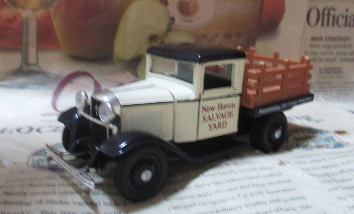 ★レア絶版*NMMM*1/32*1934 Ford Closed Cab Platform Truck アイボリー/ブラック≠フランクリンミント
