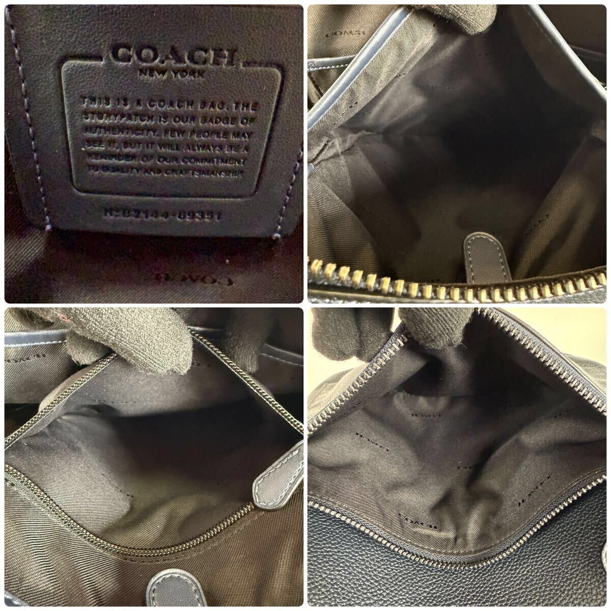 1円〜 新品未使用品 定価12万 保存袋付 コーチ COACH リュック