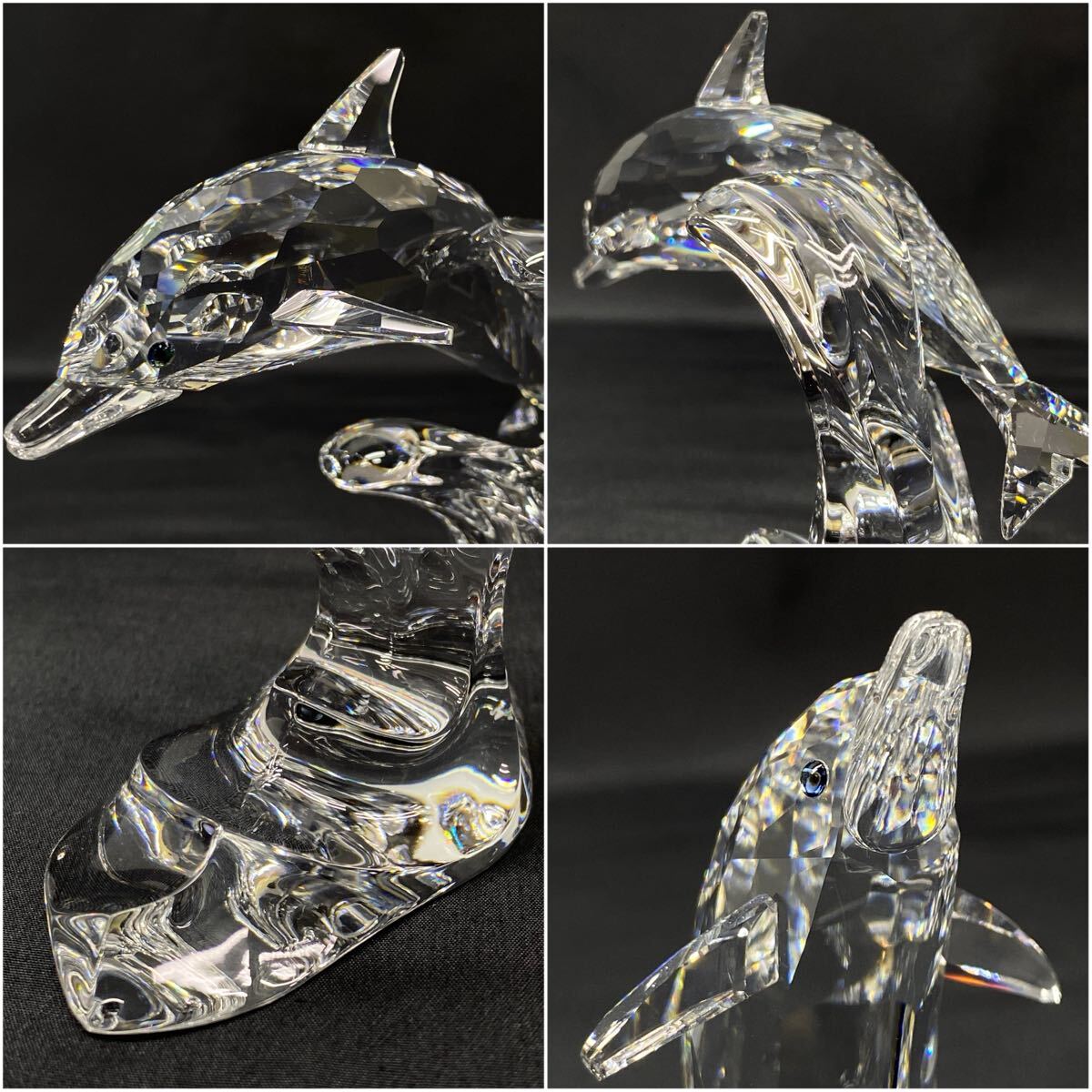 SU□② SWAROVSKI スワロフスキー イルカ 置き物 外箱付き SU□② SWAROVSKI スワロフスキー イルカ 置き物 外箱付き