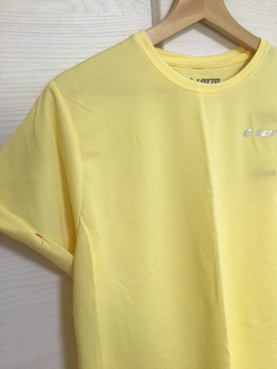 LOTTO　黃　スポーツTシャツ