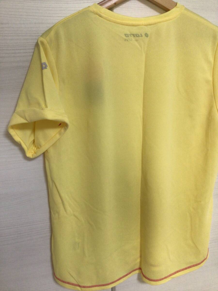LOTTO　黃　スポーツTシャツ