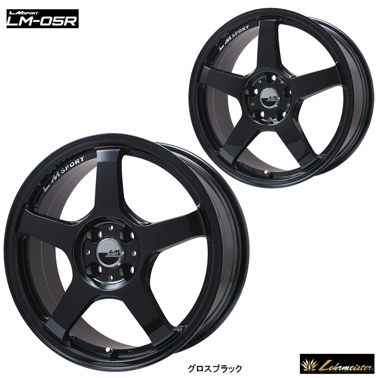 送料無料 レアマイスター LMSPORT LM-05R 7J-17 +42 4H-100 (17インチ) 4H100 7J+42【1本単品 新品】_画像1