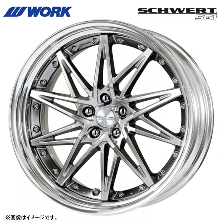 送料無料 ワーク SCHWERT SG1 STEPRIM STANDARD Adisk 9.5J-21 +51～-8 5H-120 (21インチ) 5H120 9.5J+51～-8【4本セット 新品】