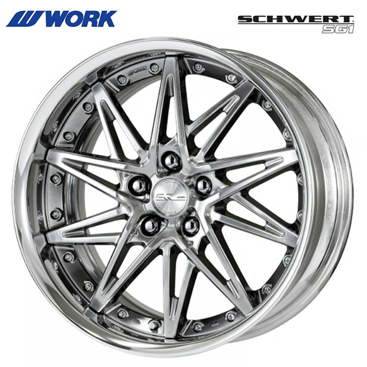 送料無料 ワーク SCHWERT SG1 FULL REVERSE STANDARD Adisk 9J-20 +12～-10 5H-114.3 (20インチ) 5H114.3 9J+12～-10【1本単品 新品】