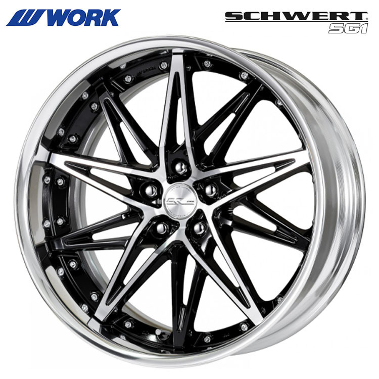 送料無料 ワーク SCHWERT SG1 FULL REVERSE BIG CALIPER Rdisk 11.5J-20 -28～-50 5H-114.3 【4本セット 新品】