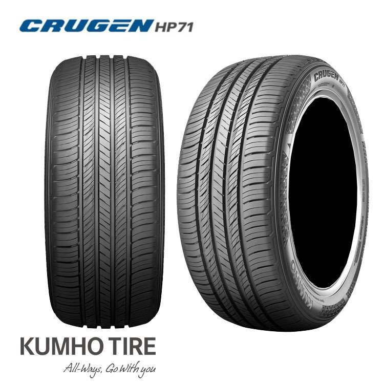 送料無料 クムホ タイヤ プレミアムSUV用タイヤ 【4本セット 新品】 KUMHO TIRE CRUGEN HP71 クルーゼン HP71 215/55R18 95V