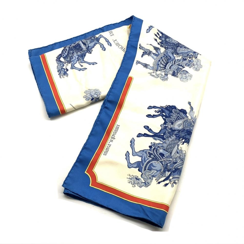 HERMES エルメス カレ90 スカーフ シルク100% CARROUSEL HERMES エルメス カレ90 スカーフ シルク100% CARROUSEL