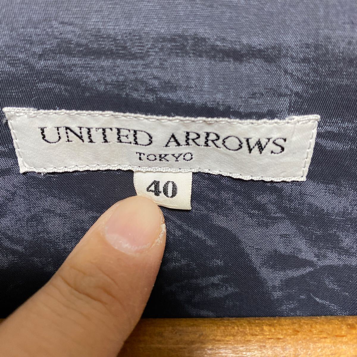 ユナイテッドアローズ　シルクリネン　テーラードジャケット ブレザー　UNITEDARROWS シルク　リネン　40 ジャケット　3ボタン