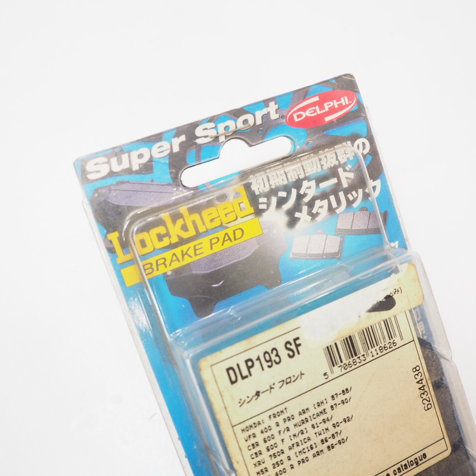 未使用品 ロッキード DLP193 SF フロント ブレーキパッド VFR400R CBR600F XRV750R NSR250R MC16 シンタード