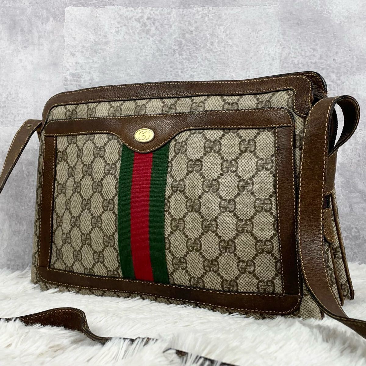 美品 OLD GUCCI オールドグッチ シェリーライン インター 美品 OLD GUCCI オールドグッチ シェリーライン インター