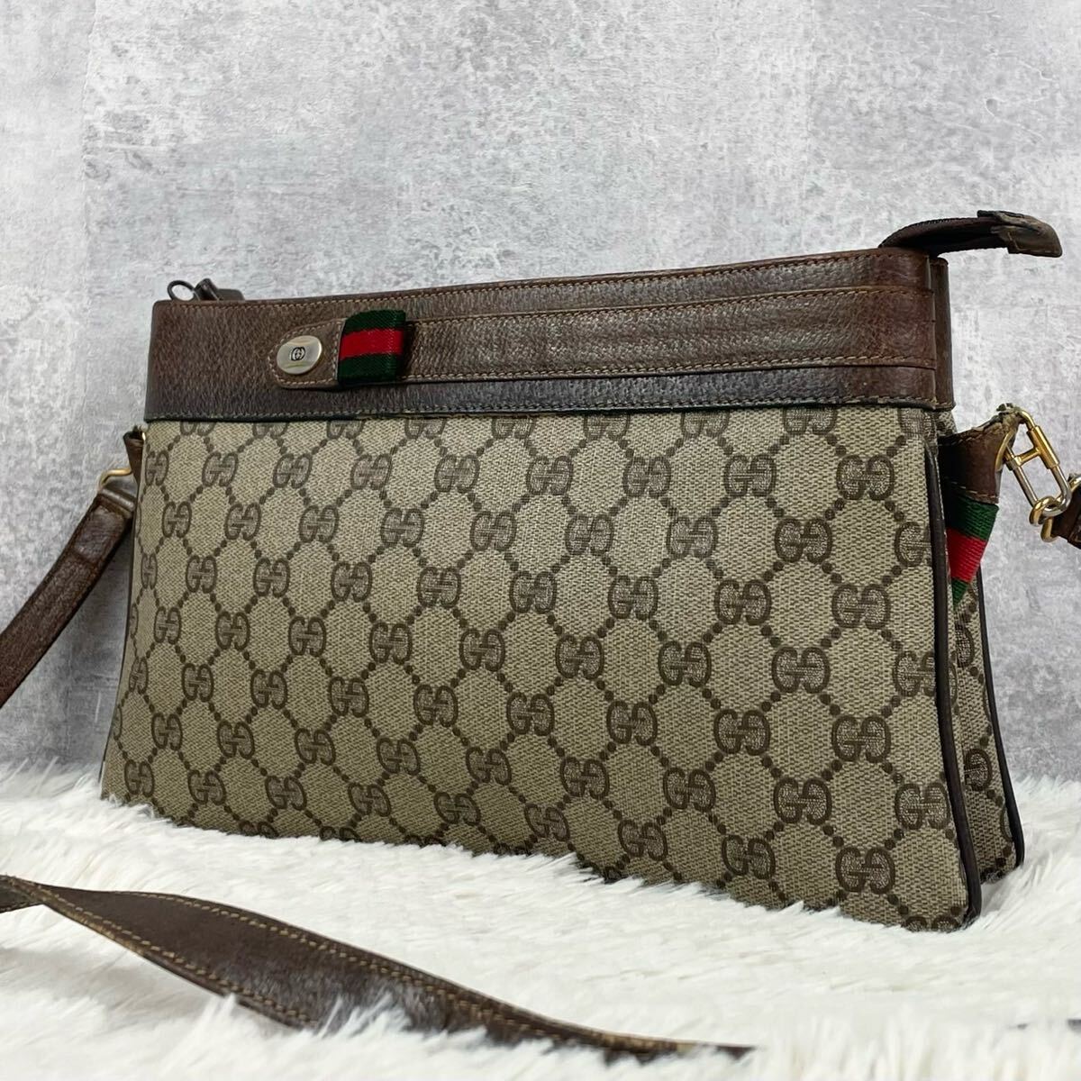 美品 OLD GUCCI オールドグッチ シェリーライン インター 美品 OLD GUCCI オールドグッチ シェリーライン インター